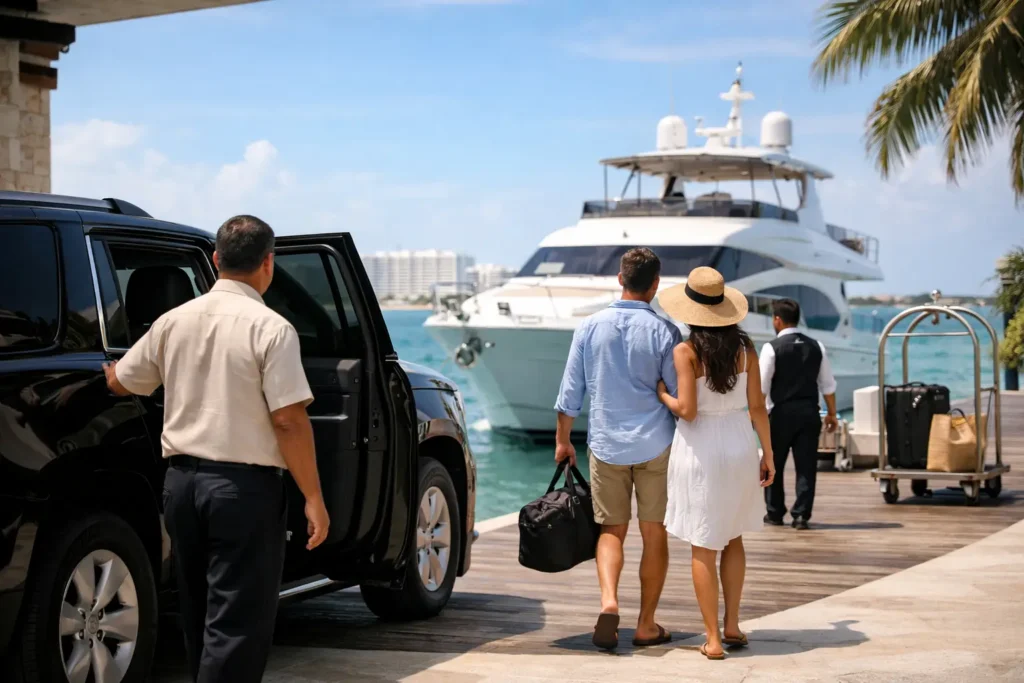 Hotel Pickup for Yacht Charter in Cancun